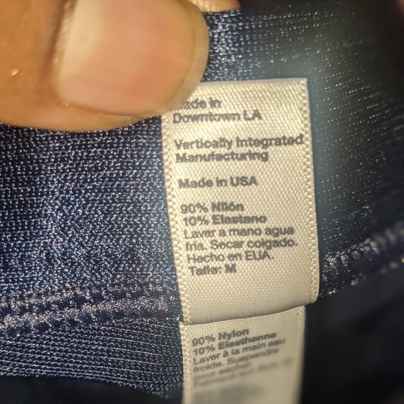 American Apparel High Waisted Shiny Disco Shorts - Picture 6 of 6